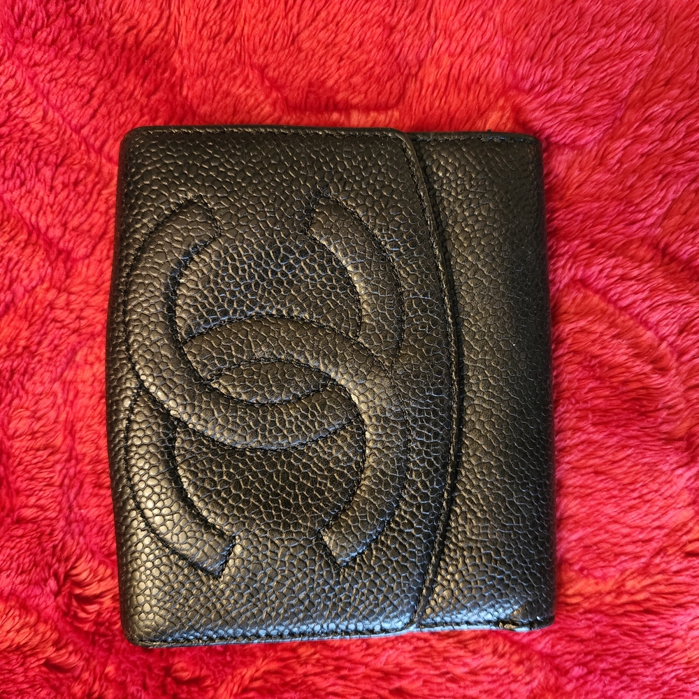 Chanel Black Leather Wallet